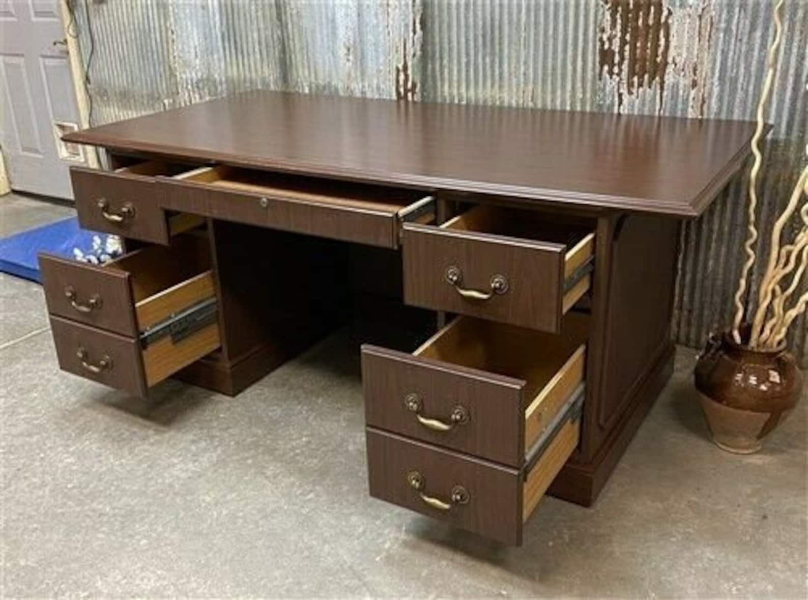 Executive Office Desk Library Desk Law Office Desk Home Etsy
