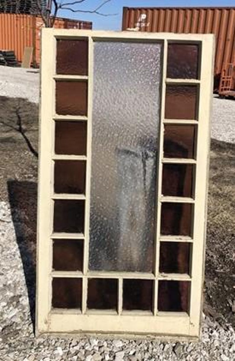 Antique Stained Glass, Rectangular Church Window, Architectural Art ...