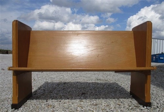Wooden Church Pew Vintage Victorian Porch Garden Bench Bus Etsy