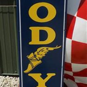 Good Year Tires Porcelain Metal Sign, Good Year Advertising, Gas Station Sign C, Good Year Tires Advertising Sign, Metal Porcelain