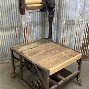 Wood Ringer Washer Vintage Washing Machine Wooden Electric Wringer Washer, End Table ...