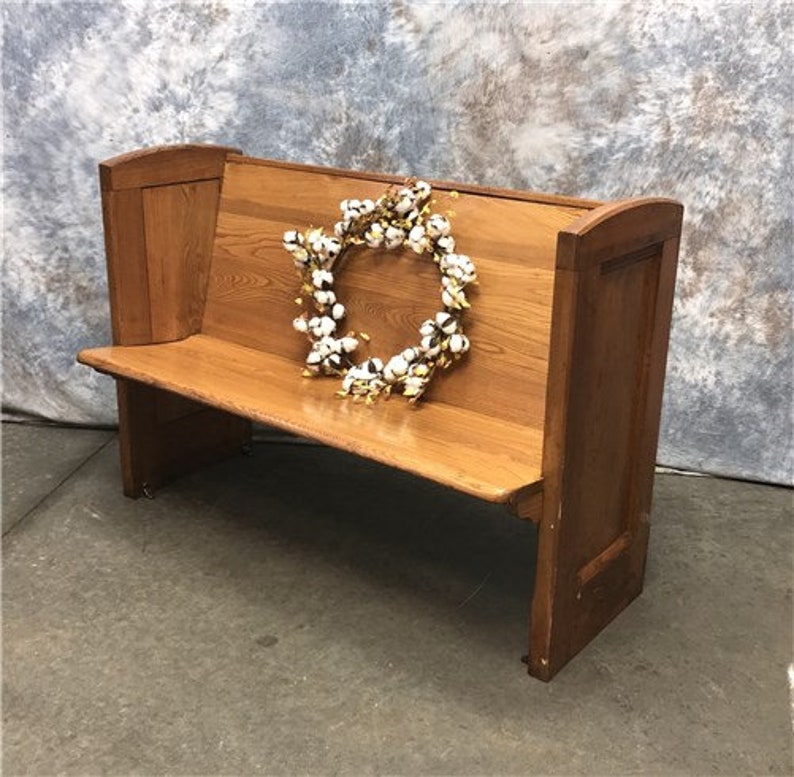 4 Vintage Church Pew Bench Entryway Bench Farmhouse Etsy