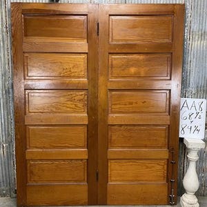 American Pair Bifold Doors (68.5x84.25), Vintage Interior Doors Pocket Doors AA8, Home Office Doors, Interior Sliding Doors, Wood Doors