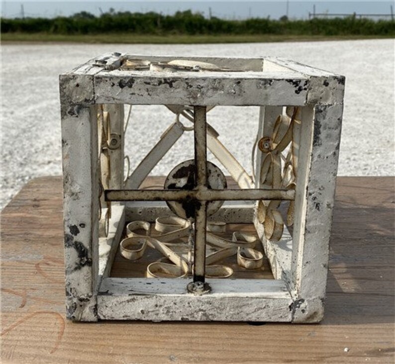 Candle Lantern Frame Decorative Wood Metal French Country Etsy