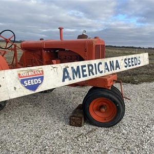 Americana Seed Sign, Vintage Wood Sign, American Barn Décor, Rustic Farm Store