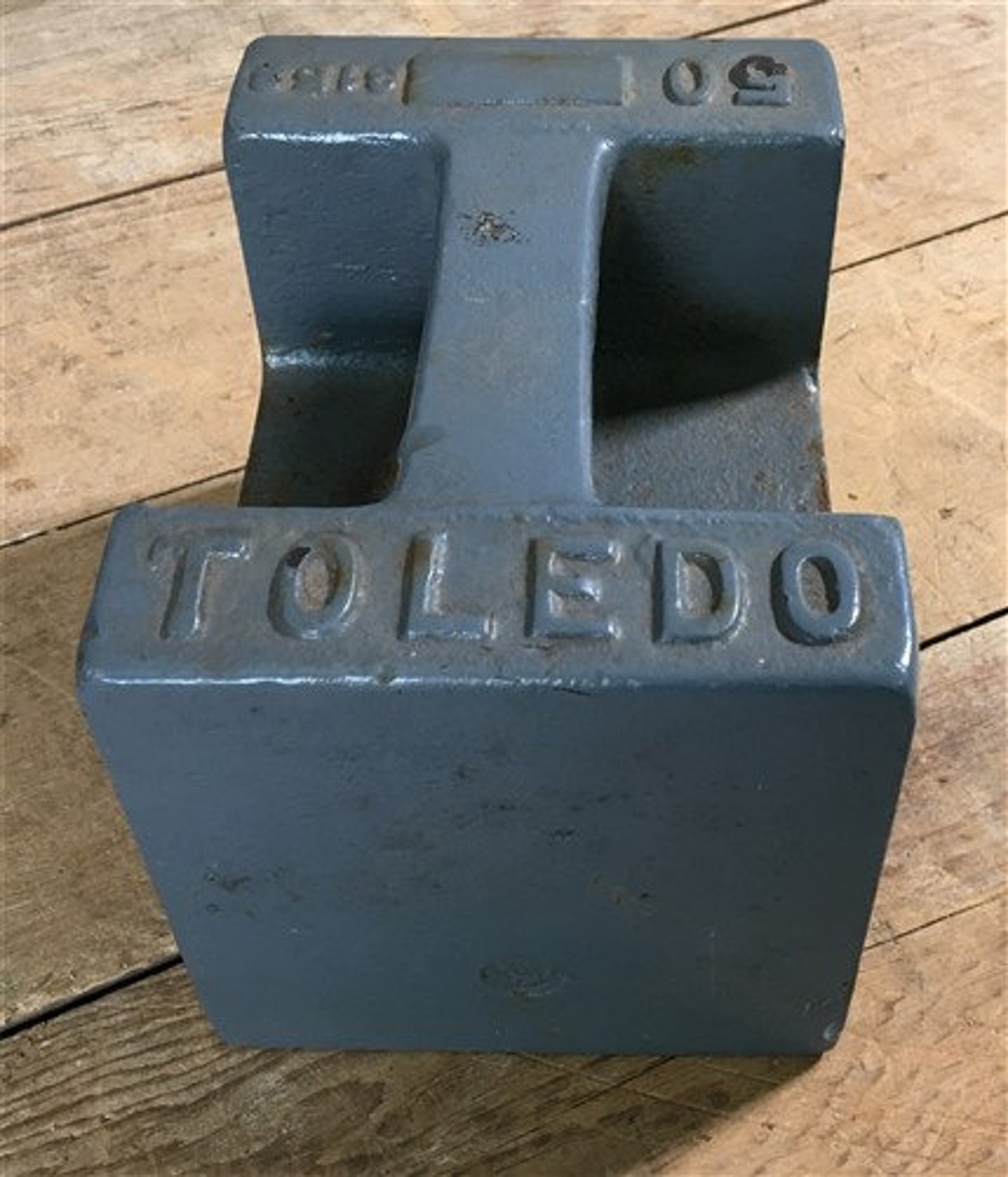 50 Lb Toledo Standard Platform Scale Test Weight Steel Etsy