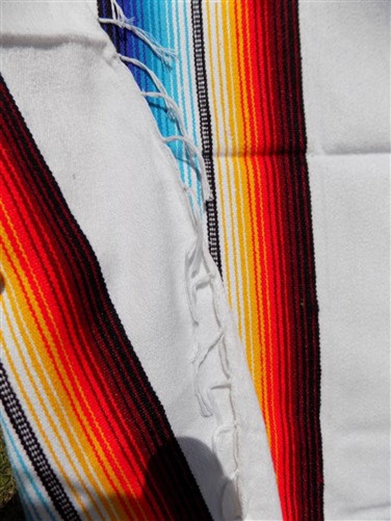 84 x 60 Saltillo Serape Southwestern Blanket Indian Mexican Rug Throw Blanket e Saltillo Blanket Southwest Fringe Blanket Throw