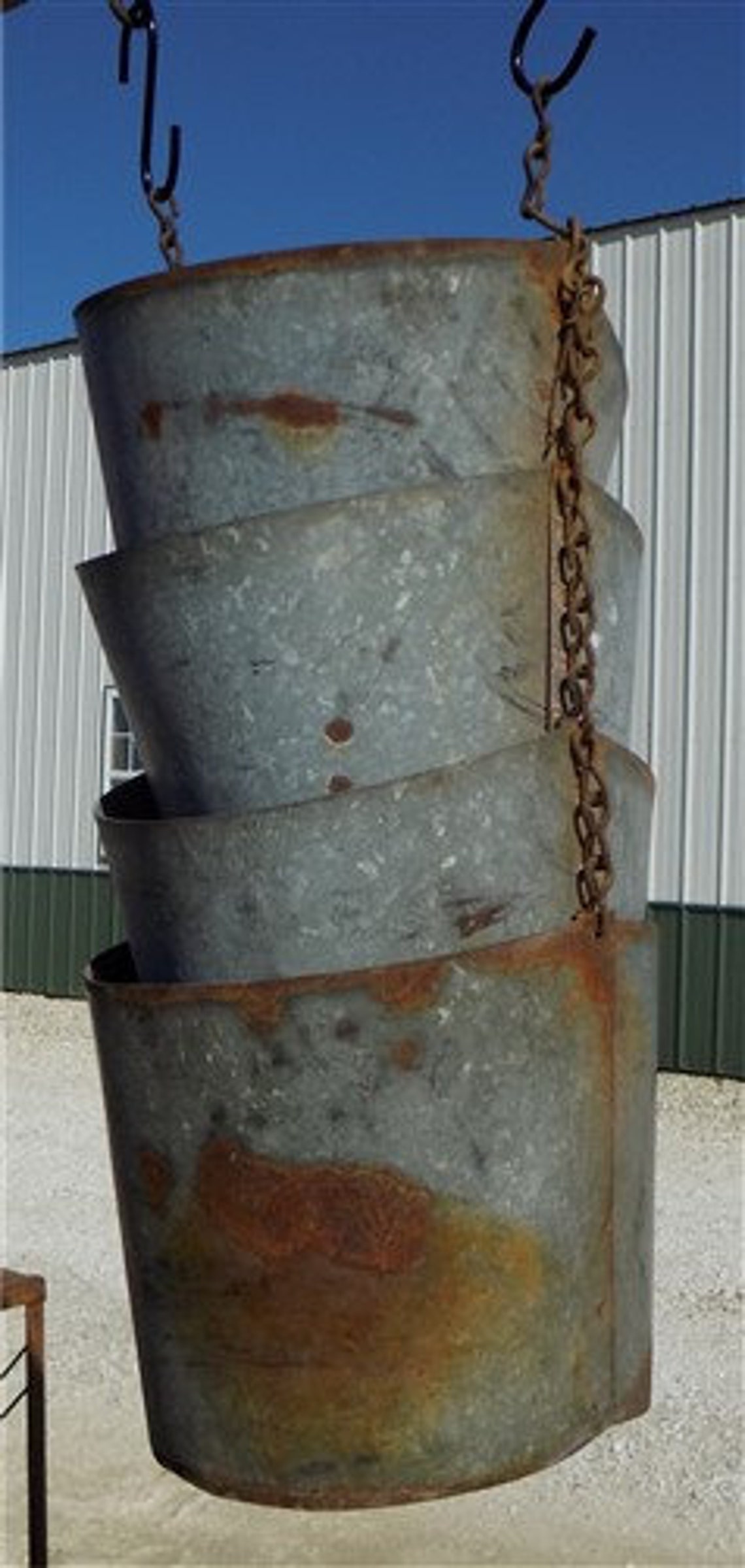 Bucket Flex Spout Galvanized Tin Grain Auger Discharge Spout Etsy
