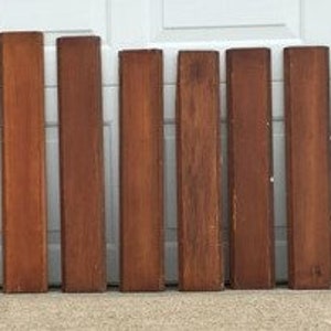 8 houten trim stukken, architecturale berging, teruggewonnen vintage houten plint Z 1800s teruggewonnen hout huis trim, kunst ambachtelijk hout, berging paneel
