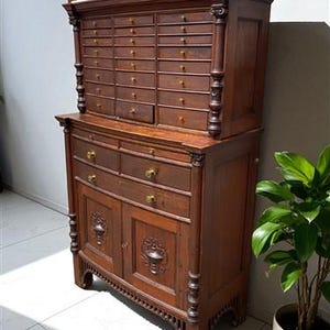 Apothecary Cabinet, Vintage Eye Doctor-Dental Cabinet, Medical Hospital Storage