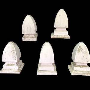 5 Wood Finials, Wood Furniture Part, Architectural Salvage, Vintage Reclaimed Q,  Reclaimed Trim, Woodwork Salvage, Reclaimed Furniture Part