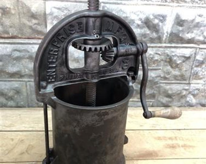 Heavy Duty Cast Iron Sausage Stuffer Tube/Funnel - For Enterprise Stuffers, Lard Press