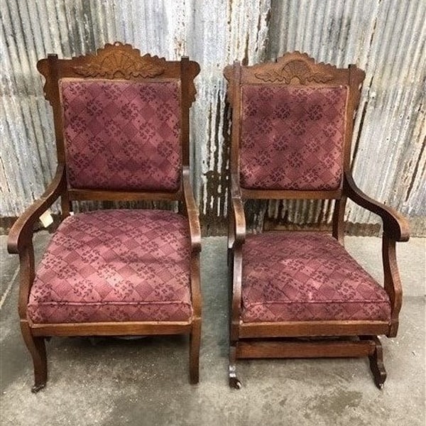 Antique Parlor Rocker Eastlake - Etsy