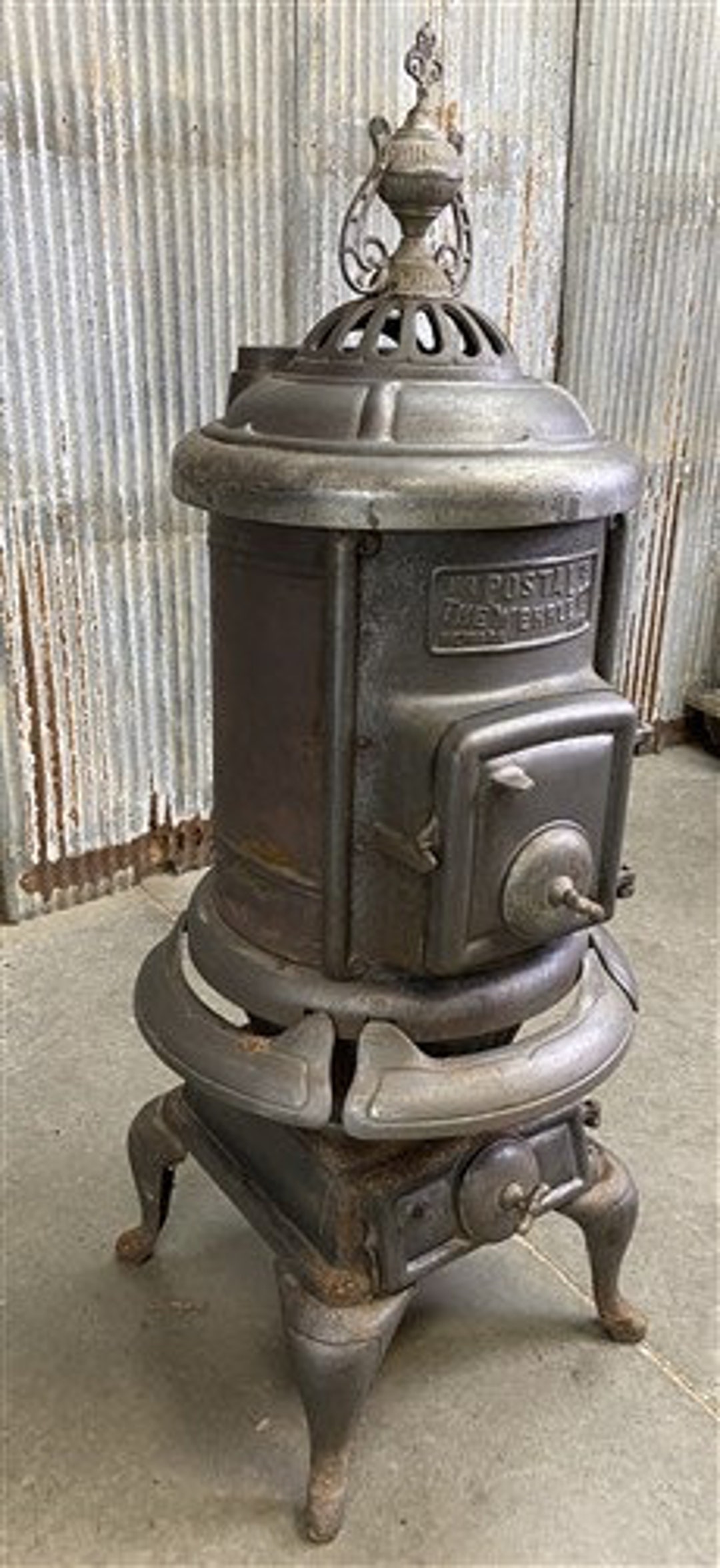 The Wehrle Co No 15 Postal Stove Vintage Pot Belly Coal - Etsy