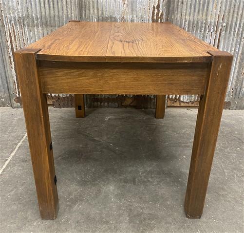 Mission Style Writing Table Arts & Crafts Mission Style Writing Desk, Vintage Oak Table With 1 ...
