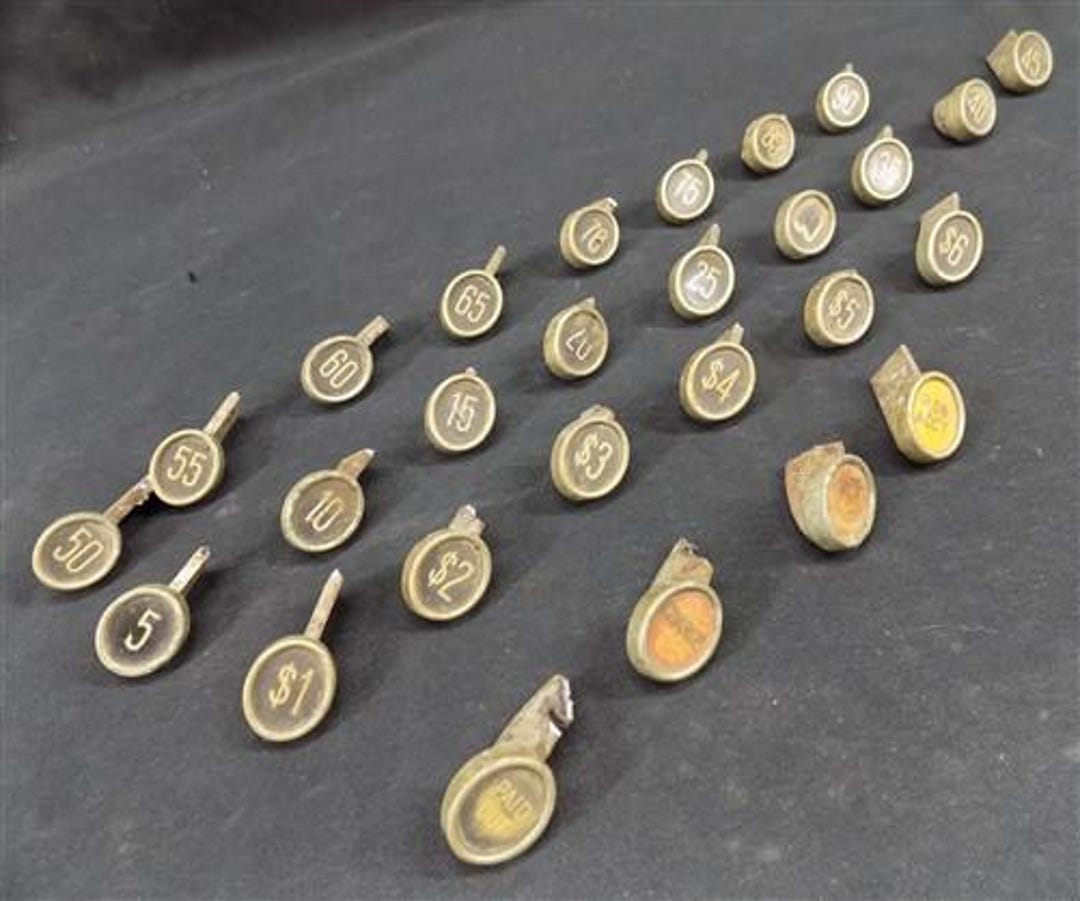Lot Cash Register Keys, Vintage Jewelry Necklace Art Craft Supply ...