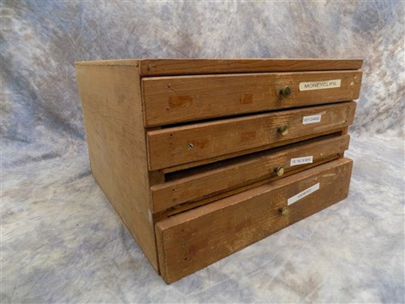 4 Drawer Filing Cabinet File Vintage Stackable Storage Library Etsy