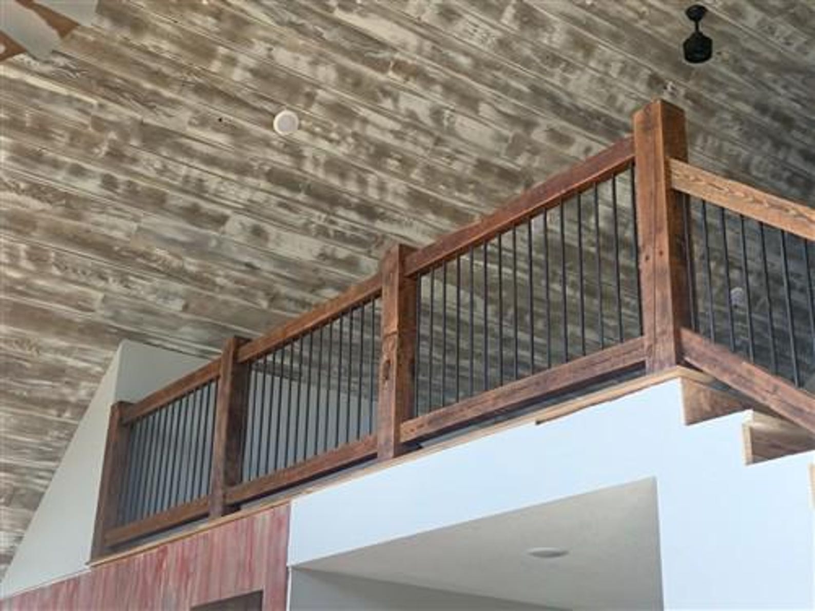 Amish-made Custom Railing, Handcrafted Wood Railings, Rustic Decor ...