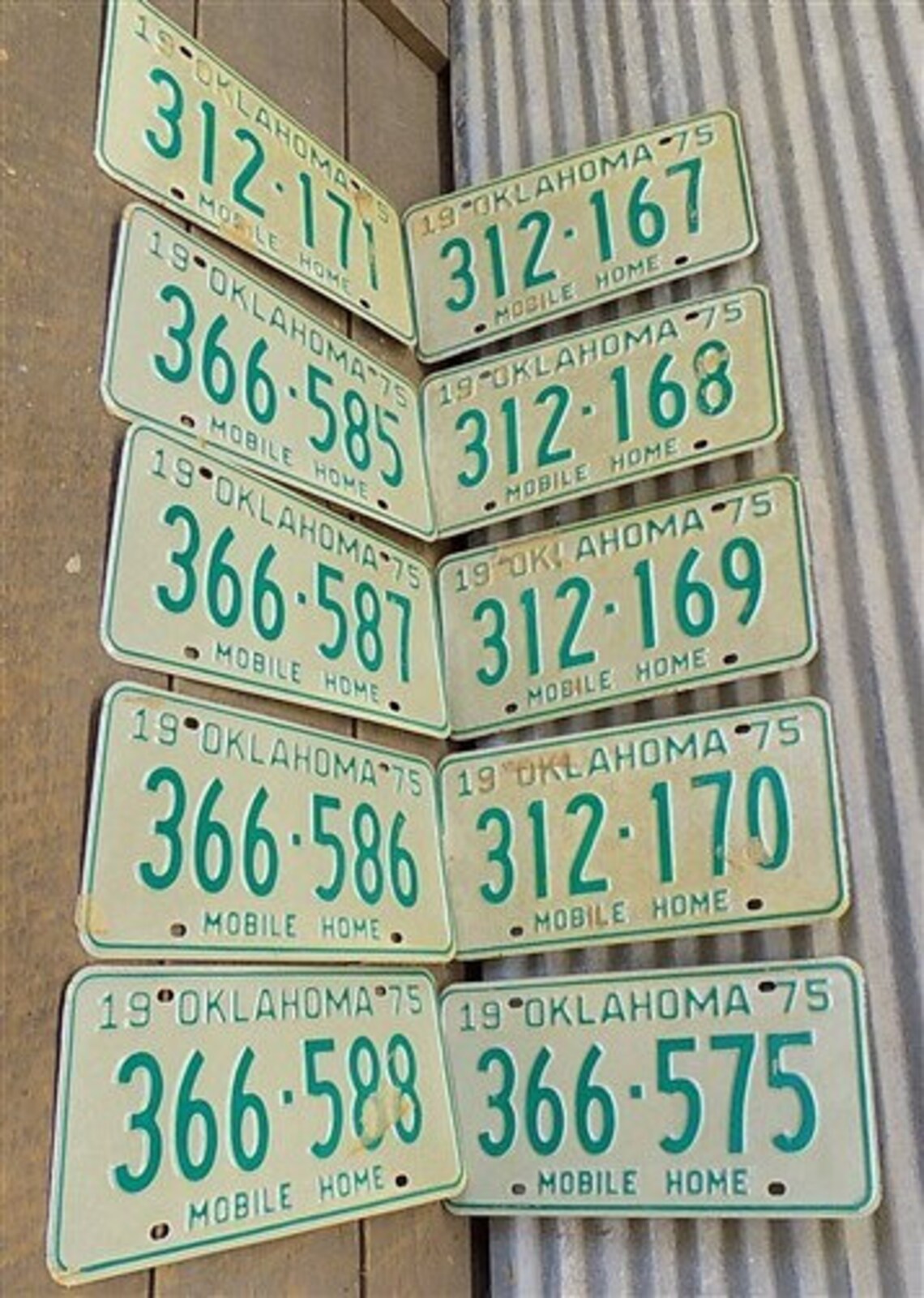 Set of 50 License Plates Lot Vintage Automobile Car Truck Tags Etsy