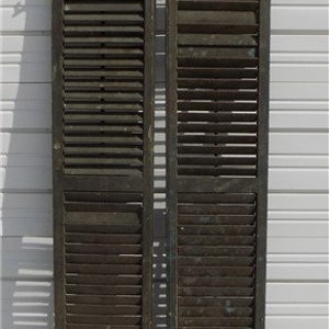Lot Wood Shutters Victorian Window Louver Plantation Door Mission Vintage a95, Wood Shutters, Vintage Shutters, Architectural Salvage