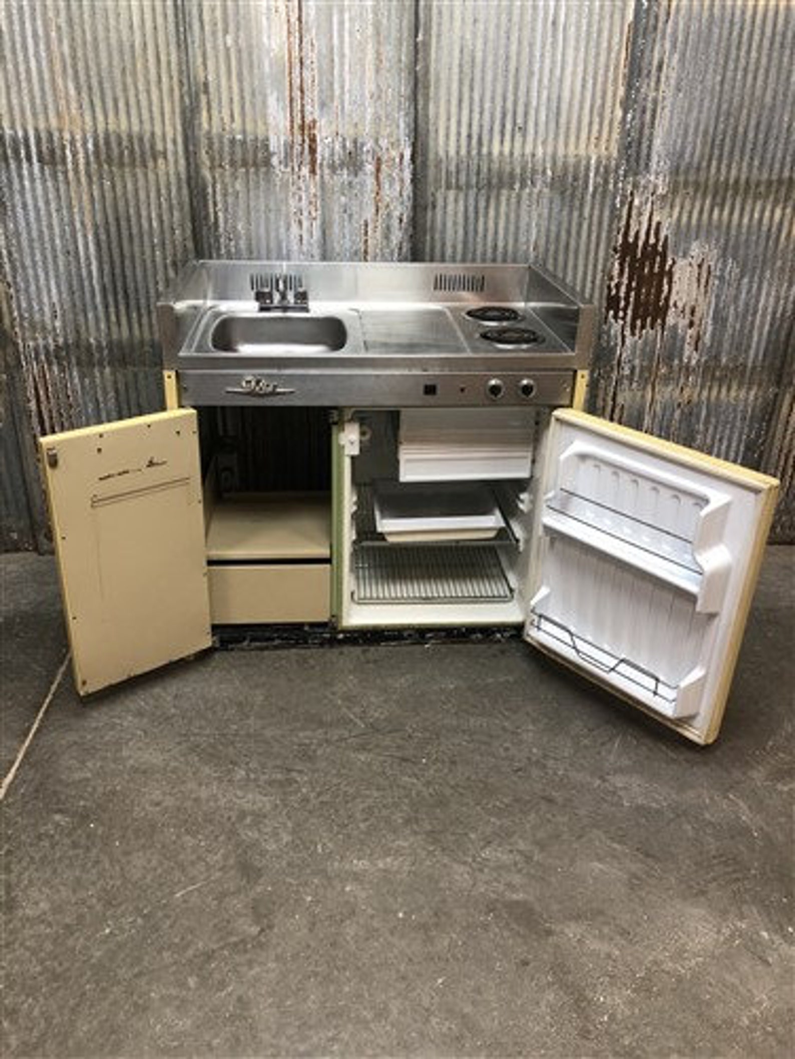 Retro Sink Stove Combo Unit King Refr. Model Etsy
