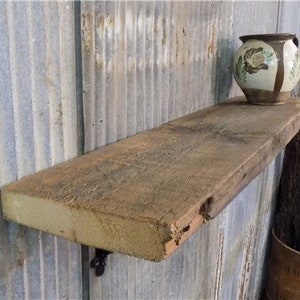 Estante flotante, Chimenea de madera de pino 2x10 Repisa, Viga rústica A12 de montaje en pared, Estante flotante rústico, Estante de pino, Estante flotante de granja