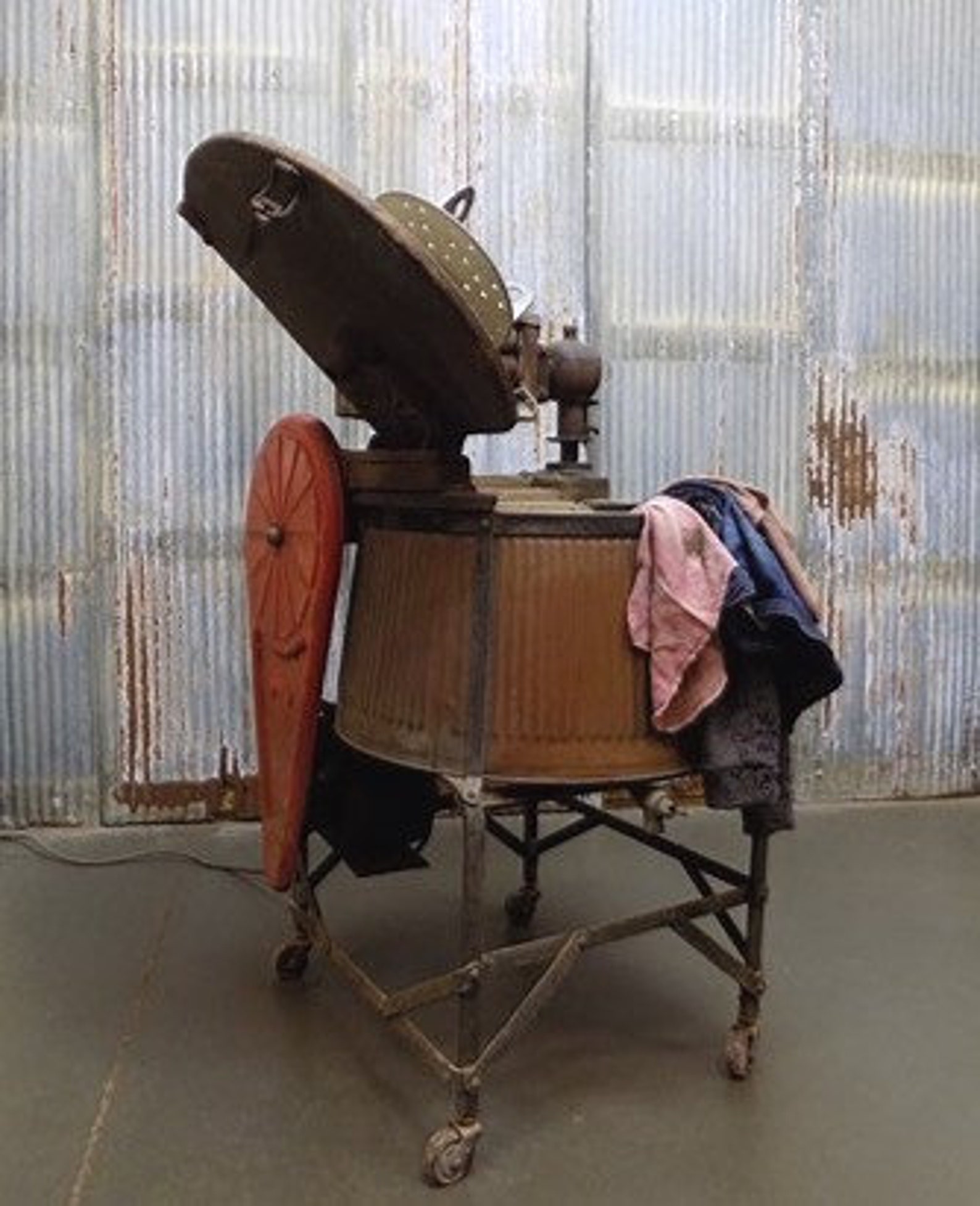 Antique Copper Electric Washing Machine Agitator Wringer Etsy