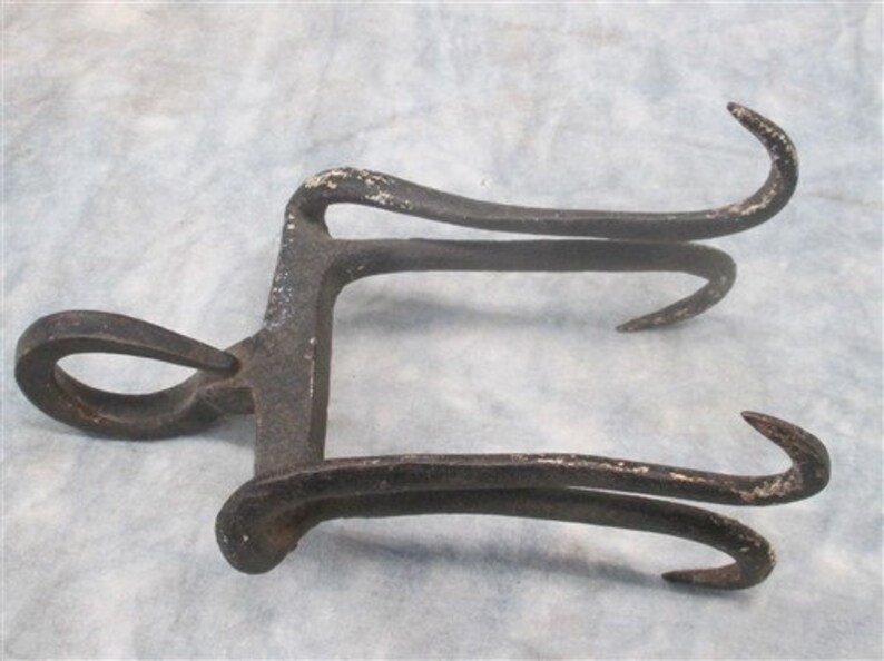 Metal Meat Hook Hog Cattle Grappling Anchor Butcher Farm Etsy
