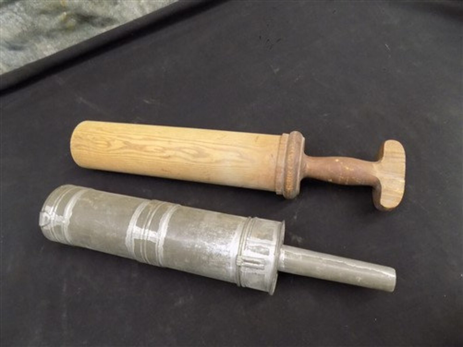 Sausage Stuffer Tin Tube Wood Plunger Pusher Antique Etsy