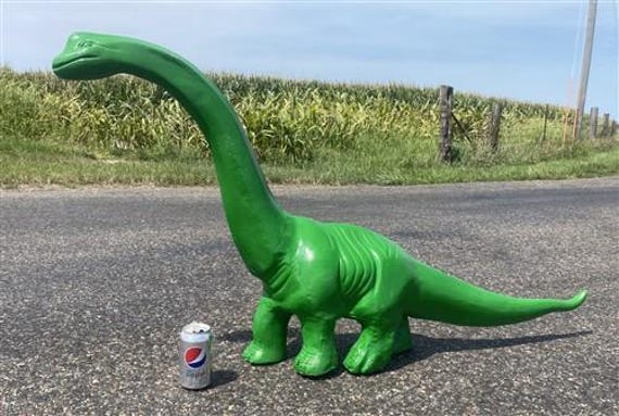 Dinosaur Brachiosaurus, Cast Aluminum Statue, Outdoor Yard Art, Brontosaurus