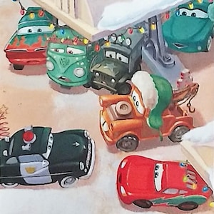 Lightning McQueen Cars Disney Christmas gematteerd 8 x 10 print