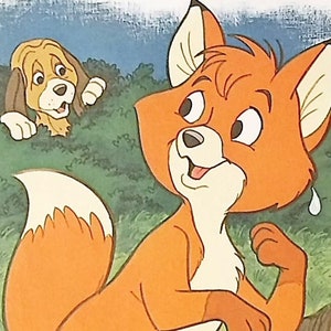 1981 The Fox and the Hound Matted Vintage Disney 8x10 Print