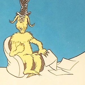 1960 Green Eggs & Ham Matted Vintage 8x10 Dr. Seuss Print