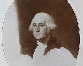 1931 General George Washington Matted Vintage 8x10 Print President