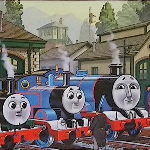 Thomas the Tank Engine Matted 8x10 Print