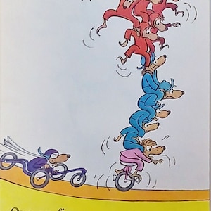 1969 Berenstain Bears Verfilzte Vintage 8x10 Print Bären auf Rädern