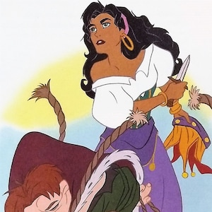 1996 Hunchback of Notre Dame Matted Vintage Disney 8x10 Print