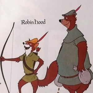 1978 Walt Disney/'s Robin Hood Matted Vintage 8x10 Print