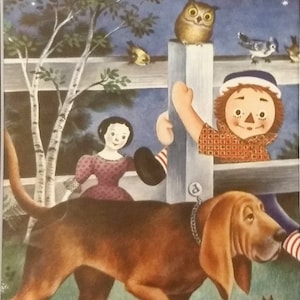 1969 Raggedy Ann & Fido Matted Vintage 8x10 Print