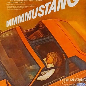Anuncio de Ford Mustang de 1981, impresión vintage mate de 11 x 14 pulgadas