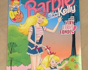 1995 Barbie Comic #1 Baby Sister Kelly&#39;s First Comic