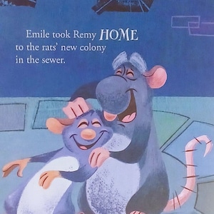 Remy the Rat and Emile from Ratatouille Matted 8x10 Disney Print