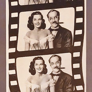 1951 Groucho Marx Double Dynamite Movie Ad Matted Vintage 11x14 Print Jane Russell