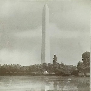 1931 Washington Monument Matted Vintage 8x10 Print