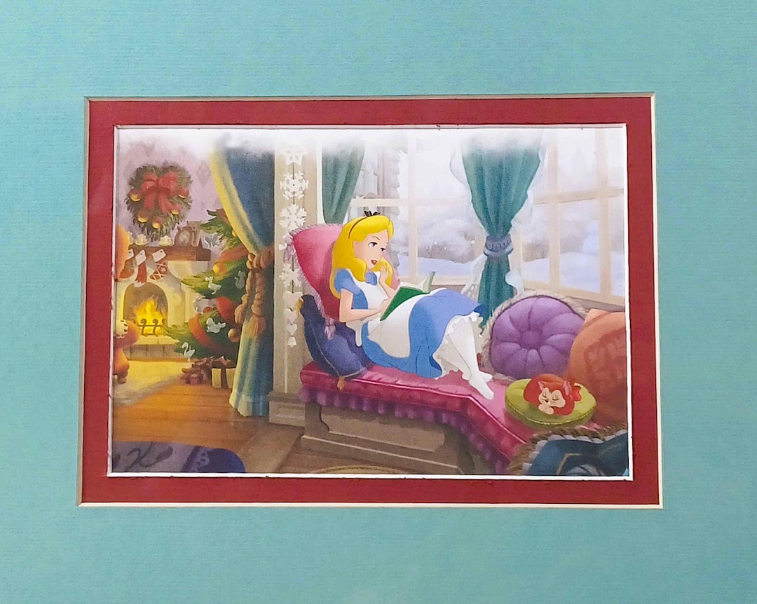 Alice in Wonderland Disney Christmas Matted 8x10 Print - Etsy