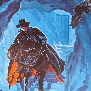 1965 Zorro Matted Vintage Disney 8x10 Print