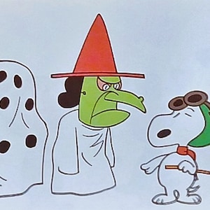 1967 Great Pumpkin Charlie Brown Matted Vintage 8x10 Print