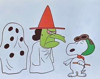 1967 Great Pumpkin Charlie Brown Matted Vintage 8x10 Print