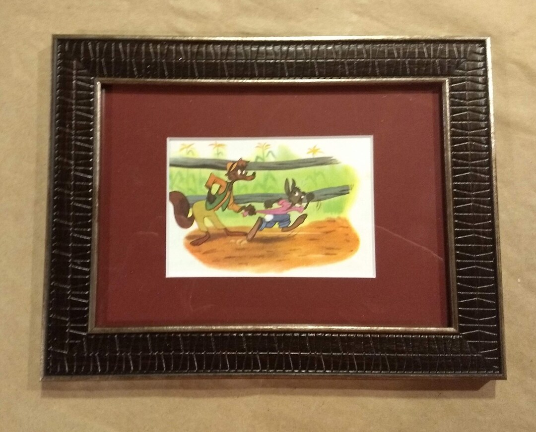 1965 Uncle Remus Brer Rabbit Framed Vintage 5x7 Disney Print - Etsy