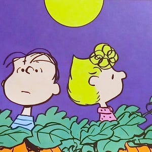 It&#39;s the Great Pumpkin Charlie Brown Matted Peanuts 8x10 Print